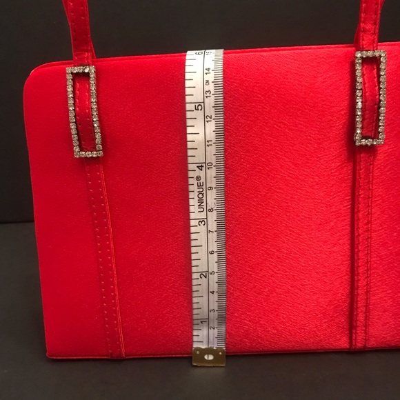 Bright Red Evening Purse - Picture 8 of 9
